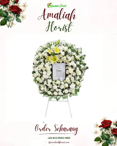 Krans Bunga Duka Cita di Krembangan Utara